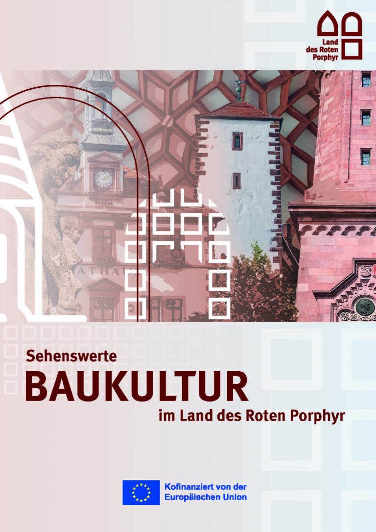 Titelseite der Broschüre zur Baukultur im Land des Roten Porphyr